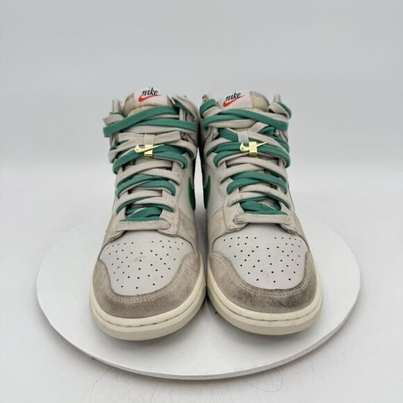 Nike Dunk High Men Size 9.5 DH0960-001 White Sail Green Training Shoes - Picture 4 of 11